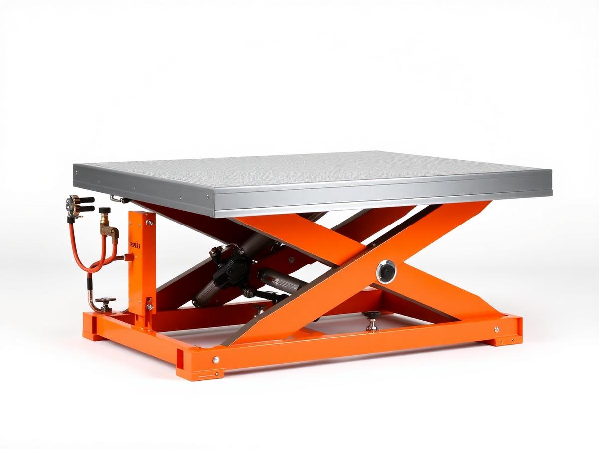 Schwerlast-Hubtisch SHT 2000 – Schwerlast-Scherenhubtisch mit Stahlplattform