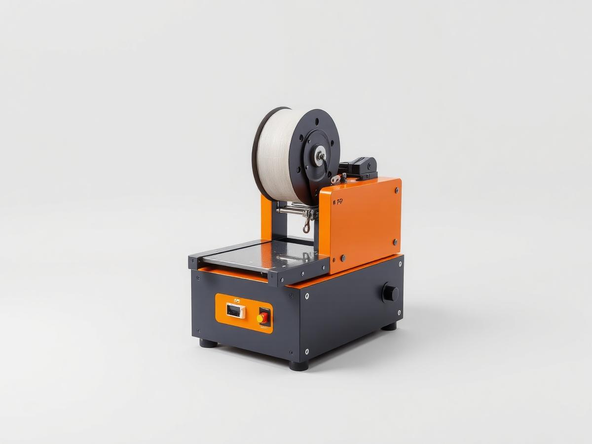 Umreifungsmaschine UM 200 – halbautomatische Umreifungsmaschine mit PP-Bandrolle